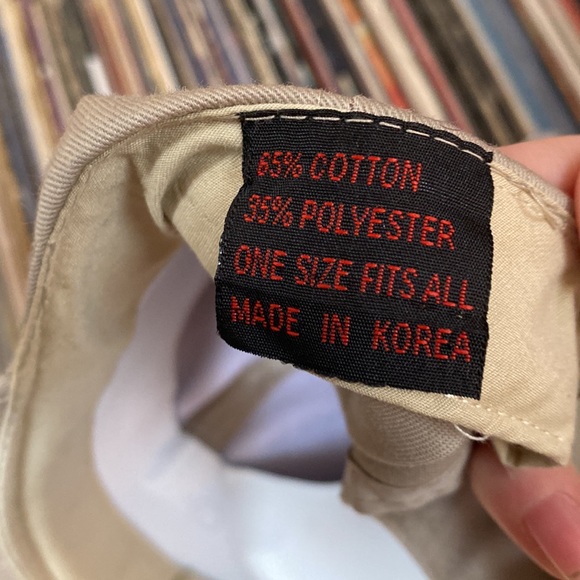 2 Unisex Classic Navy Blue + Tan Baseball Hats Cap NWT - Picture 16 of 16